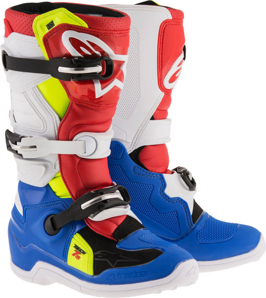TECH 7S BOOTS BLUE/WHITE/RED/YELLOW