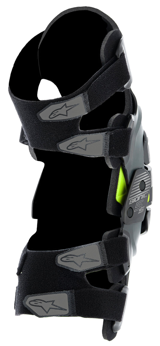 BIONIC 5S YOUTH KNEE BRACE BLACK ANTH/FLUO YELLOW