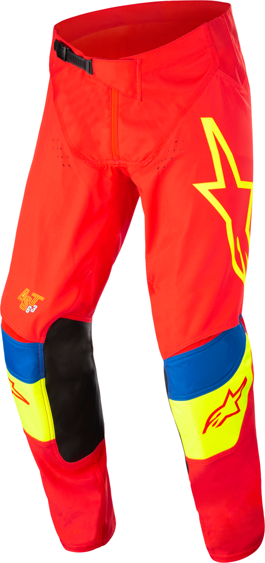 TECHSTAR QUADRO PANTS BRIGHT RED/YLW FLUO/BLUE