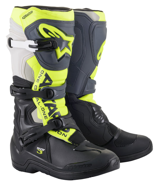 TECH 3 BOOTS BLK/COOL GREY/YLW/FLUO