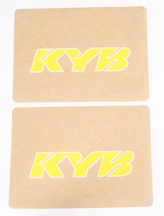 UPPER FORK DECAL KYB YELLOW