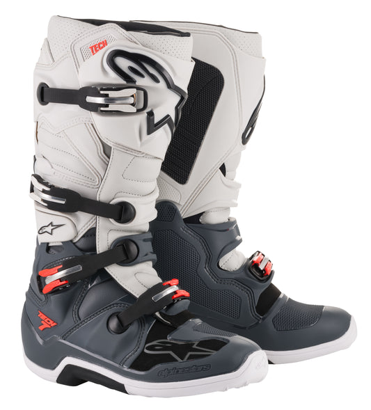 TECH 7 BOOTS DARKGRY/LGHTGRY/RED
