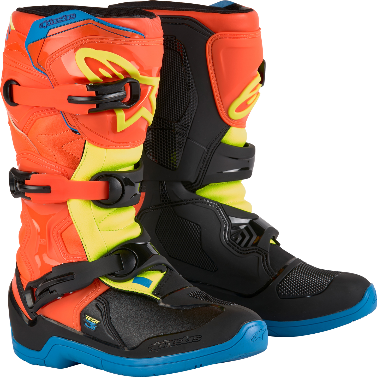 TECH 3S YOUTH BOOTS OR FLUO/ENAMEL BL/YEL FL