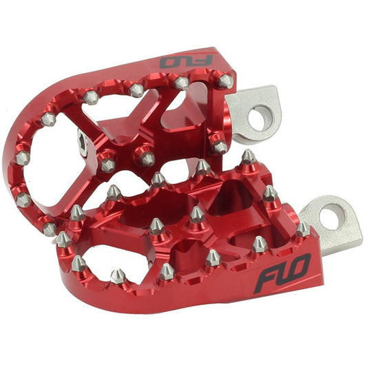 BMX STYLE FOOT PEGS RED