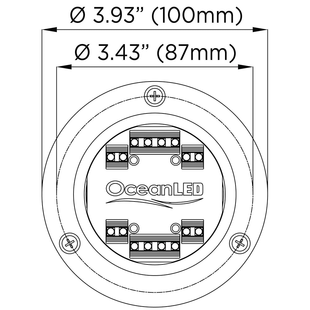 OceanLED Sport S3166S Underwater LED Light - Ultra White [012102W]