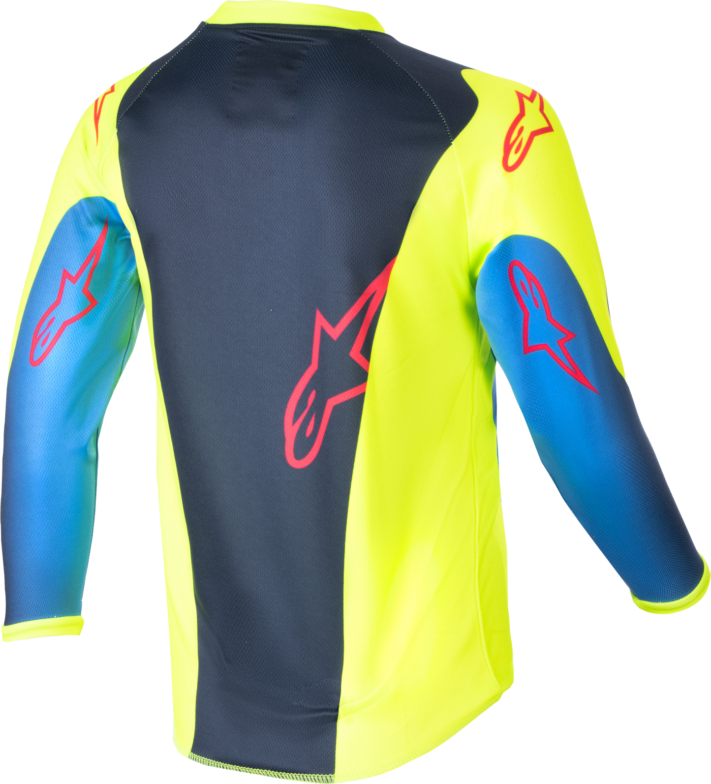 KIDS RACER - GRAPHIC 1 JERSEY YLW FLUO/BLUE/NT NAVY