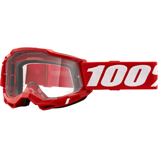 ACCURI 2 GOGGLE NEON RED CLEAR LENS
