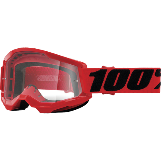 STRATA 2 GOGGLE RED CLEAR LENS