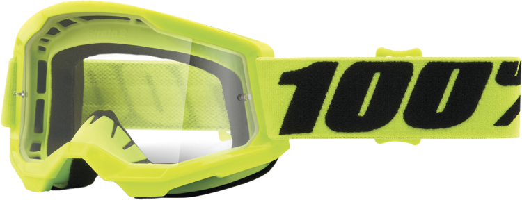 STRATA 2 JUNIOR GOGGLE FLUO YELLOW CLEAR LENS