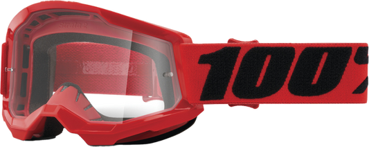 STRATA 2 JUNIOR GOGGLE RED CLEAR LENS