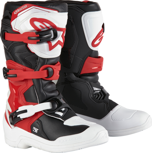 TECH 3S YOUTH BOOTS WHT/BLK/BT RED