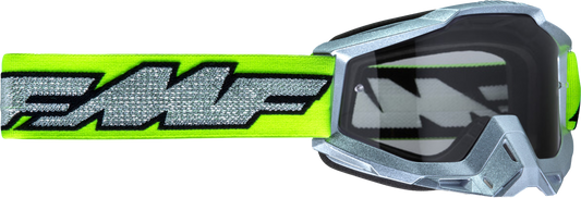 POWERBOMB GOGGLE ROCKET SILVER/LIME W/CLEAR LENS