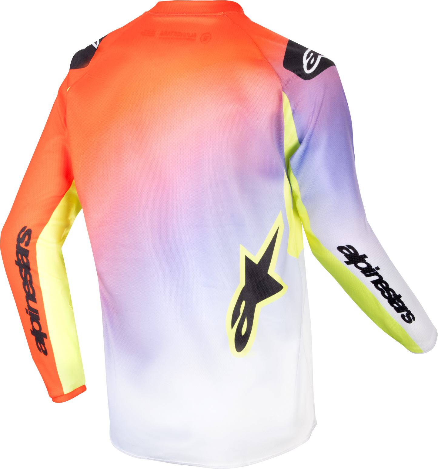 YOUTH RACER LUCENT JERSEY WHITE/NEON RED/YELLOW FLUO