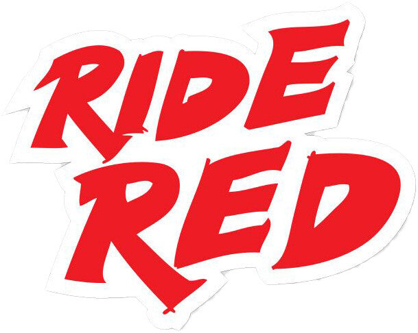 RIDE RED DECAL 24" - Motoboats us