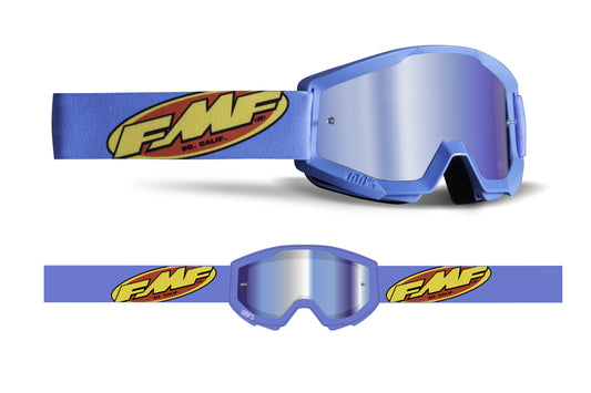 POWERCORE YOUTH GOGGLE CORE CYAN MIRROR BLUE LENS