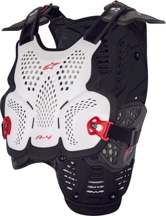A-4 CHEST PROTECTOR WHITE/BLACK/RED