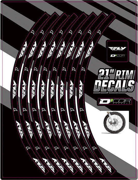 RIM DECALS 21" FLY LOGO FRONT