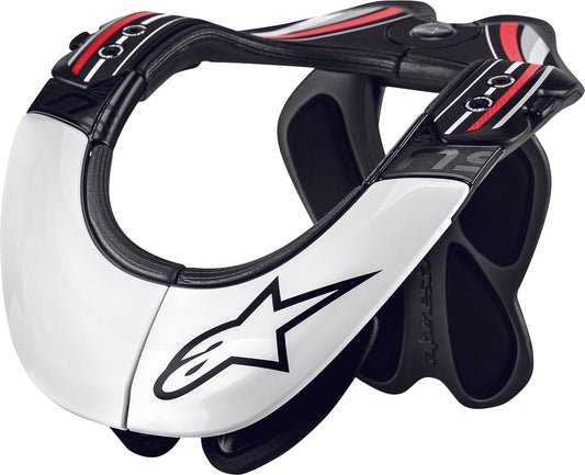 BNS PRO NECK SUPPORT BLACK/WHITE/RED
