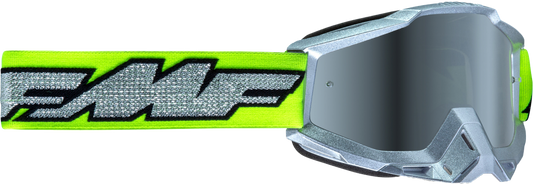 POWERBOMB GOGGLE ROCKET SILVER/LIME W/SILVER MIRROR