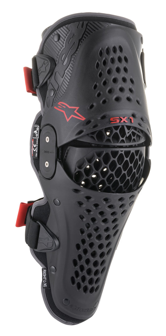 Sx-1 V2 Knee Protector Black/Red
