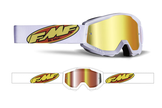 POWERCORE YOUTH GOGGLE CORE WHITE MIRROR RED LENS