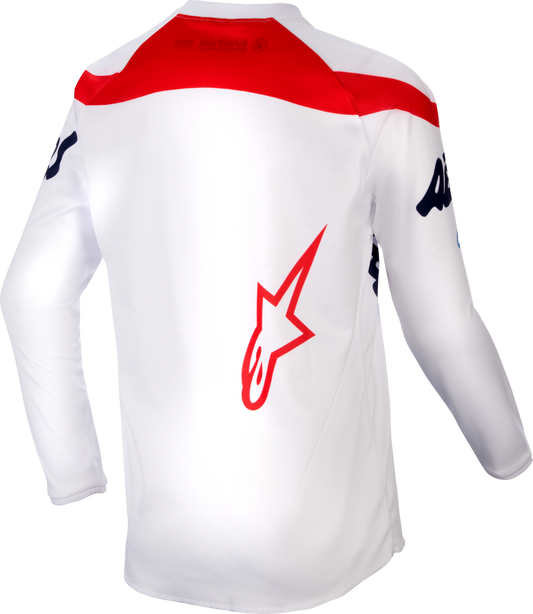 YOUTH RACER HANA JERSEY WHITE/MULTICOLOR