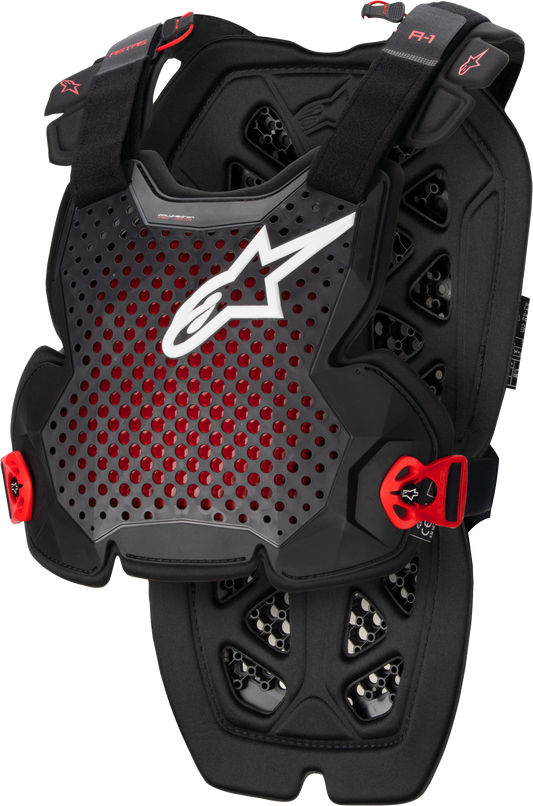 A-1 CHEST PROTECTOR ANTHRACITE/BLACK/RED
