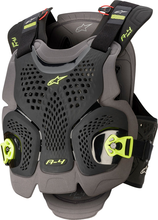 A-4 MAX CHEST PROTECTOR BLK/ANTH/FLUO