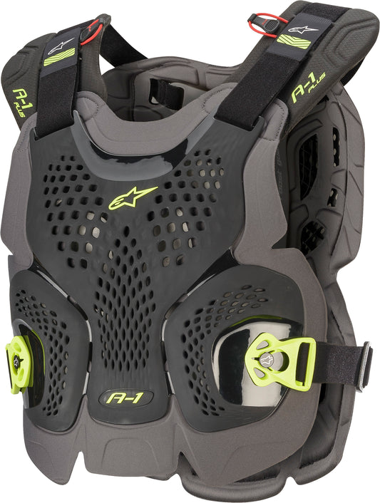 A-1 PLUS CHEST PROTECTOR BLK/ANTH/FLUO