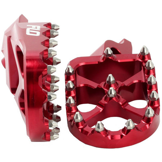 PRO SERIES FOOT PEGS RED KAW/HON